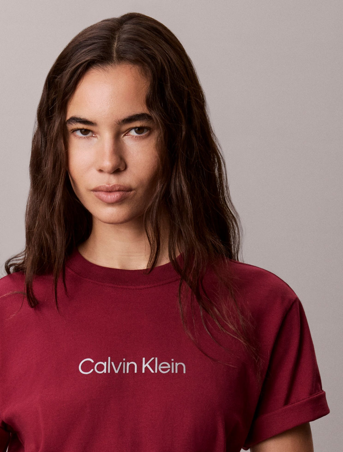 Calvin Klein Metallic Logo Boxy Tee