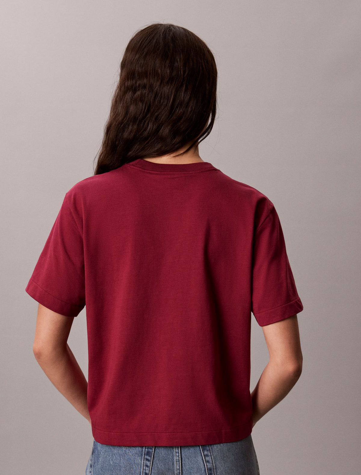Calvin Klein Metallic Logo Boxy Tee