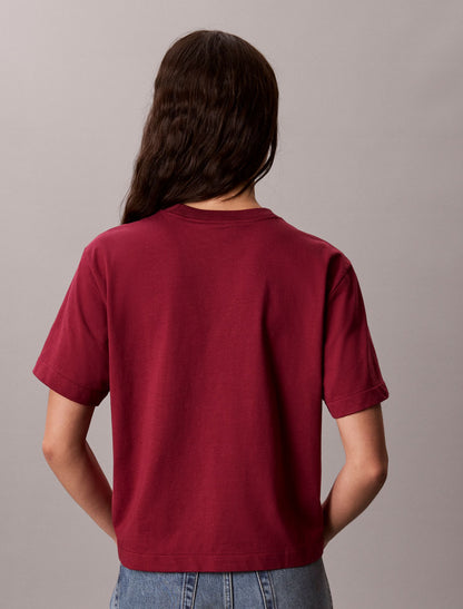 Calvin Klein Metallic Logo Boxy Tee