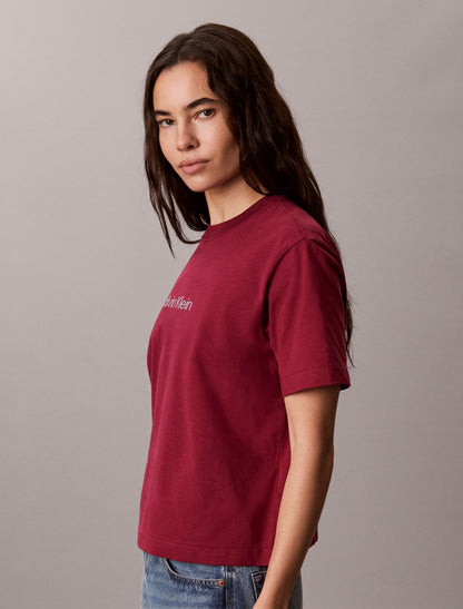 Calvin Klein Metallic Logo Boxy Tee