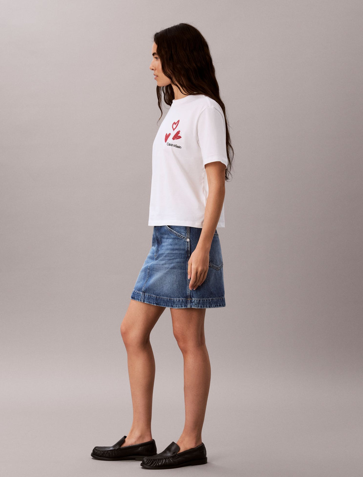 Calvin Klein Hearts Print Boxy Tee