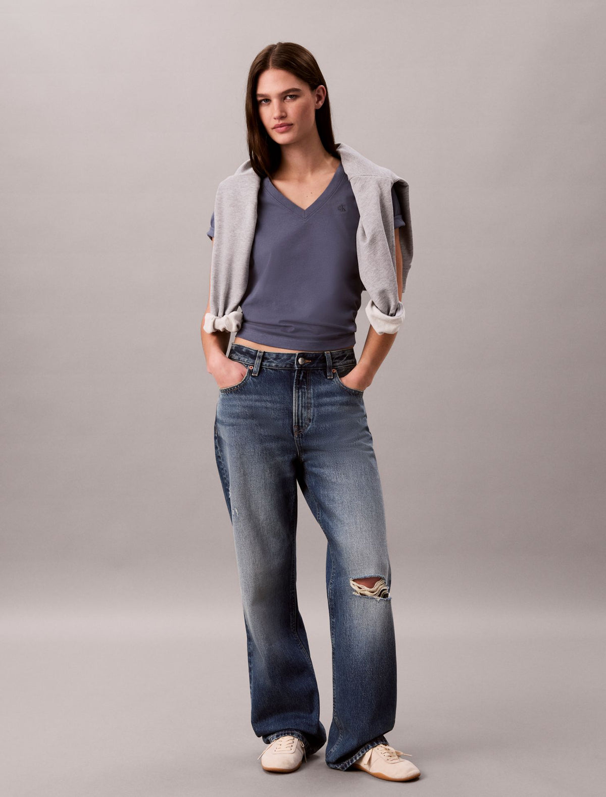 Calvin Klein Monogram V-Neck T-Shirt