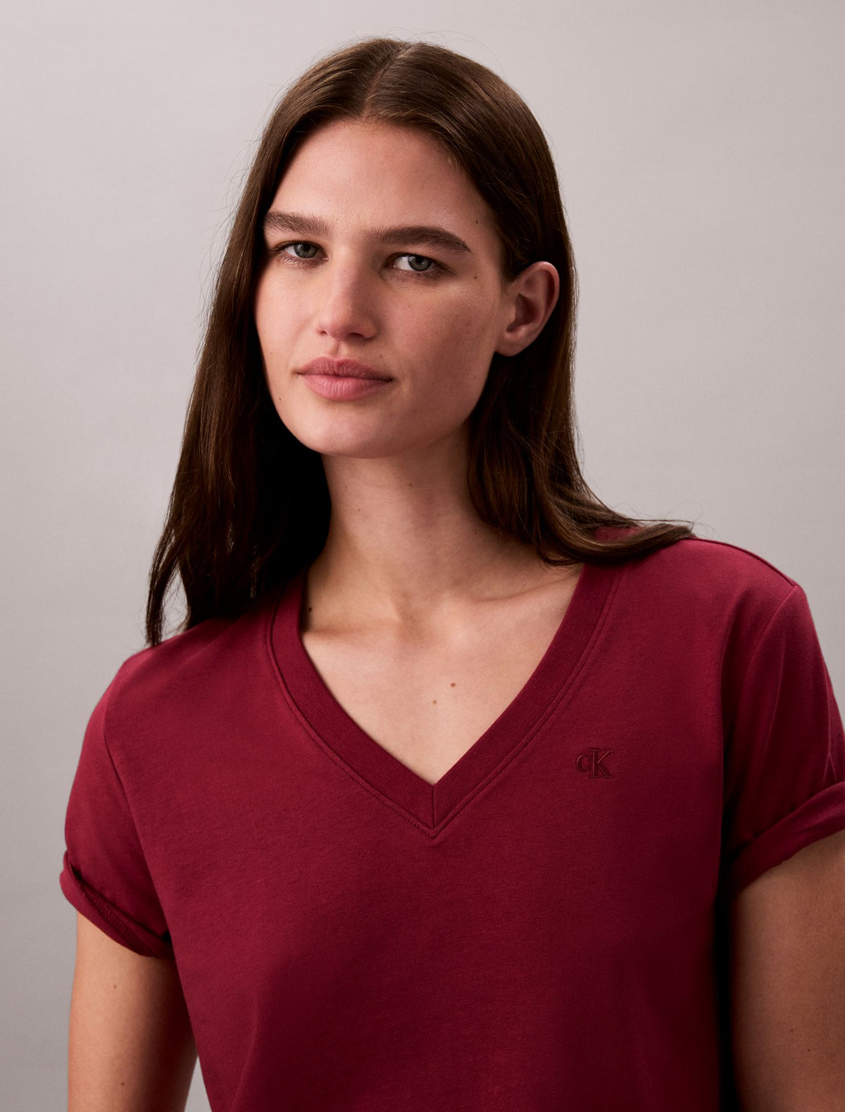Calvin Klein Monogram V-Neck T-Shirt