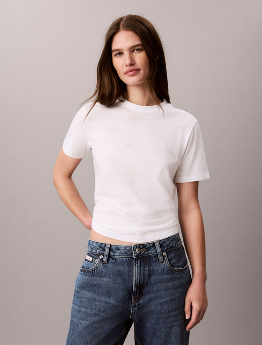 Calvin Klein Allover Logo Classic Tee