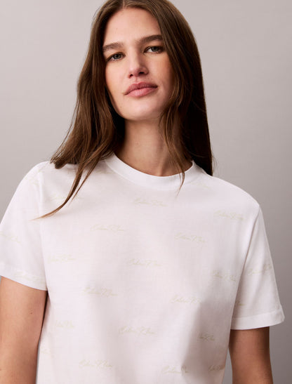 Calvin Klein Allover Logo Classic Tee