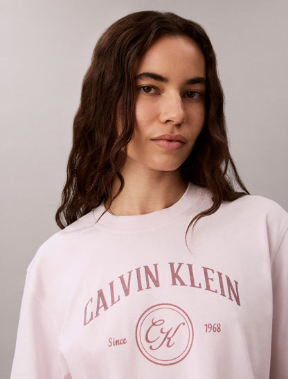Calvin Klein Arch Varsity Logo Graphic Relaxed T-Shirt
