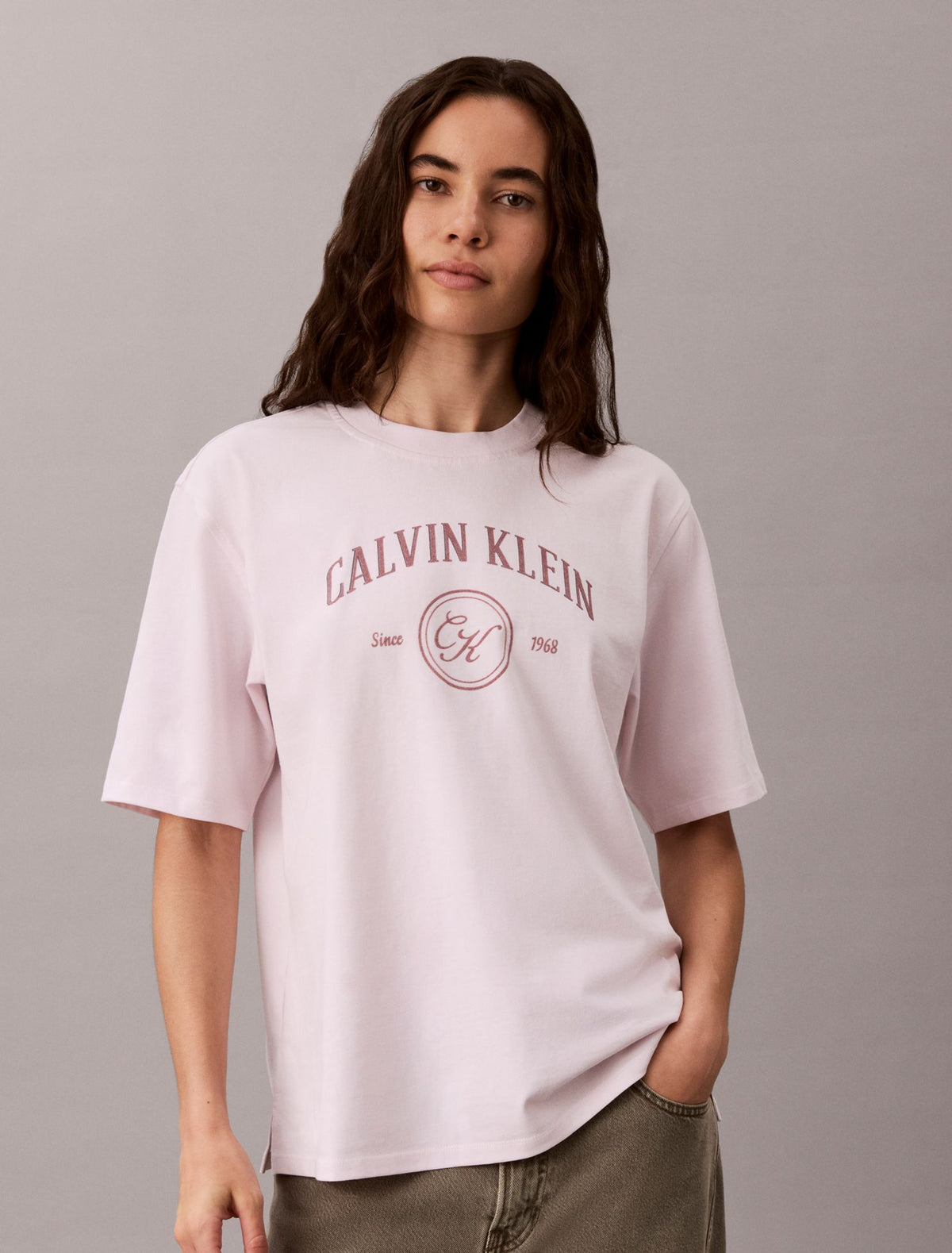 Calvin Klein Arch Varsity Logo Graphic Relaxed T-Shirt