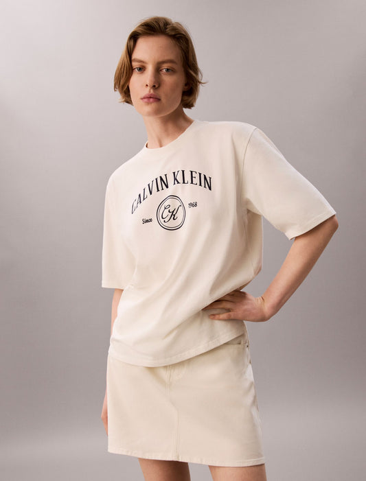 Calvin Klein Arch Varsity Logo Graphic Relaxed T-Shirt
