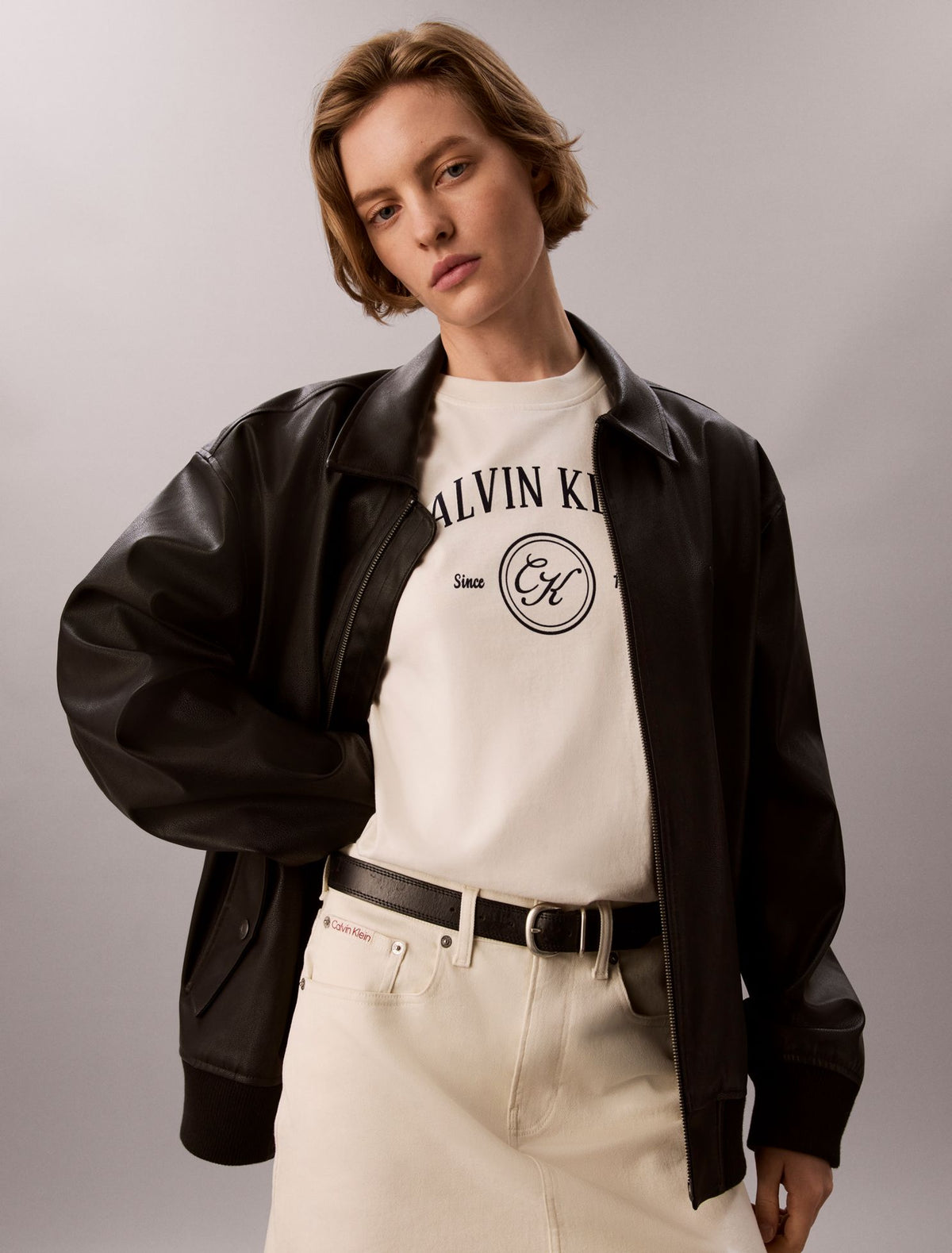 Calvin Klein Arch Varsity Logo Graphic Relaxed T-Shirt