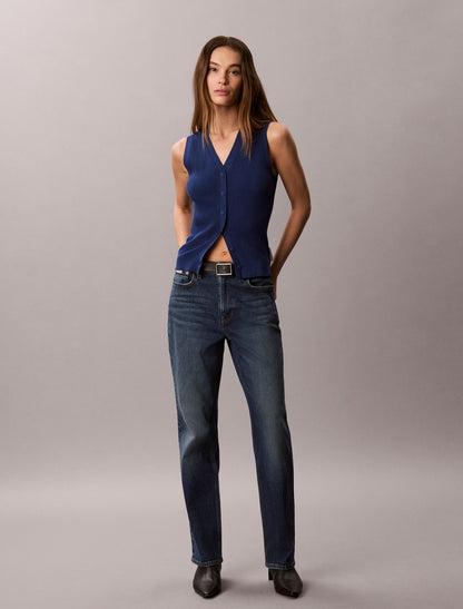 Calvin Klein Smooth Cotton Rib Tank Top