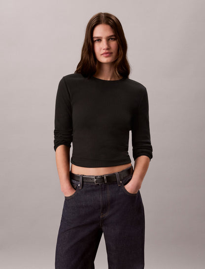 Calvin Klein Pointelle Knit Slim Tee