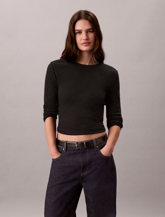 Calvin Klein Pointelle Knit Slim Tee