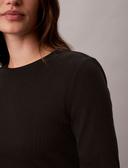 Calvin Klein Pointelle Knit Slim Tee
