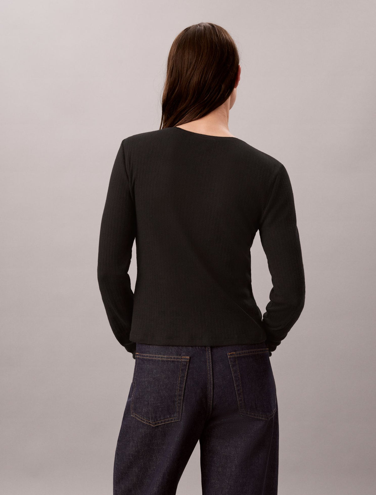 Calvin Klein Pointelle Knit Slim Tee