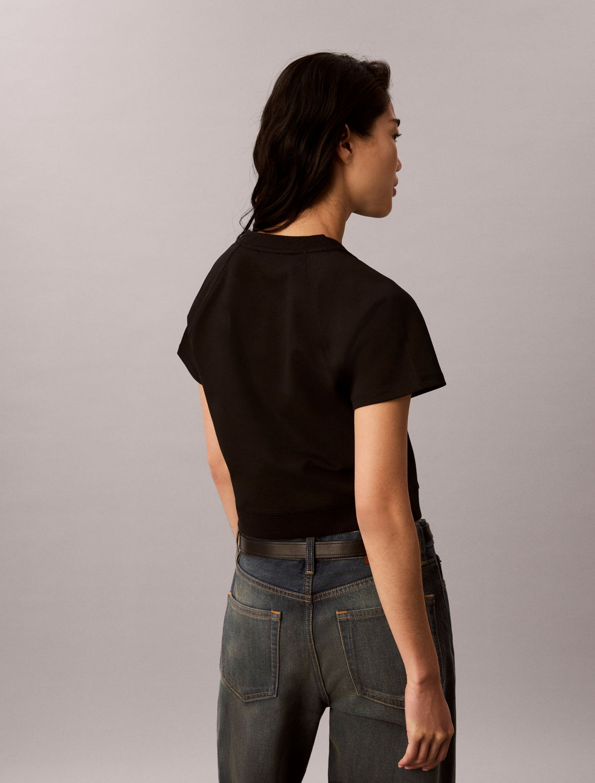 Calvin Klein Monologo Interlock Cropped Tee
