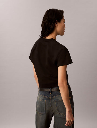 Calvin Klein Monologo Interlock Cropped Tee