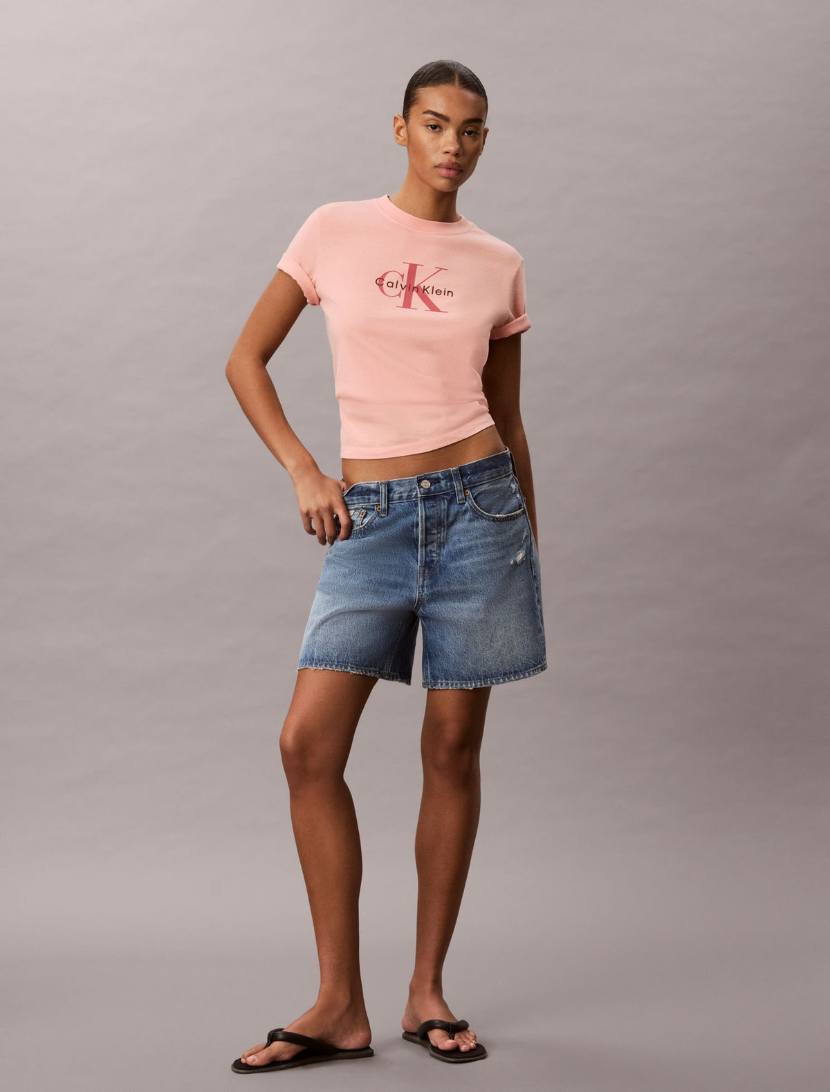 Calvin Klein Acid Wash Monologo Tee
