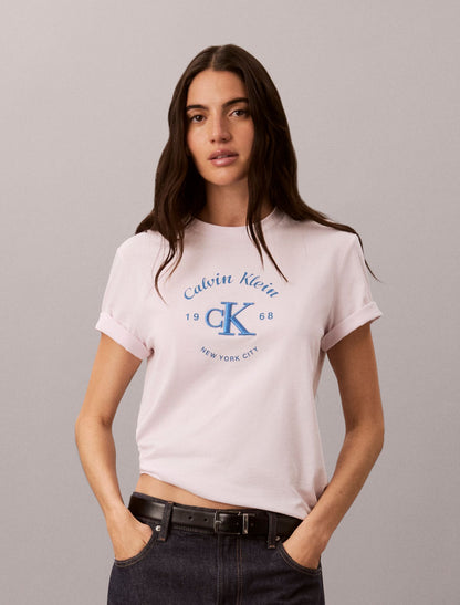 Calvin Klein Varsity Crest Logo Tee