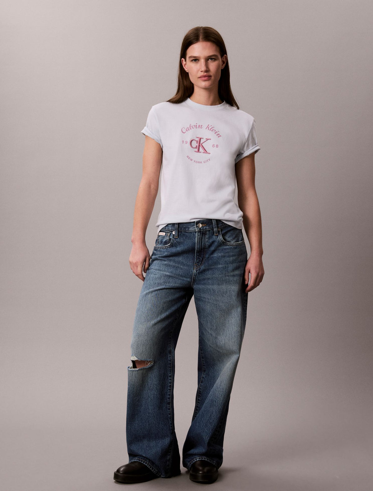 Calvin Klein Varsity Crest Logo Tee