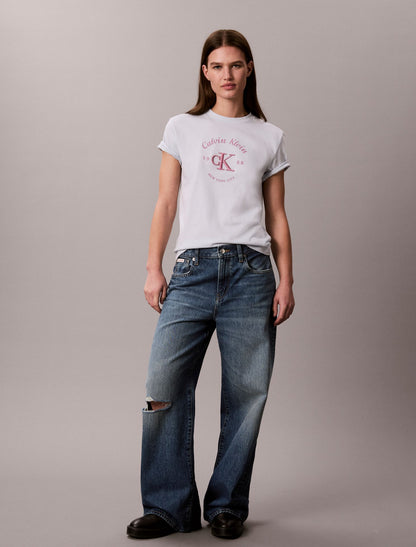 Calvin Klein Varsity Crest Logo Tee