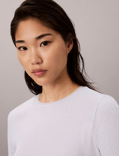 Calvin Klein Pointelle Knit Slim Tee