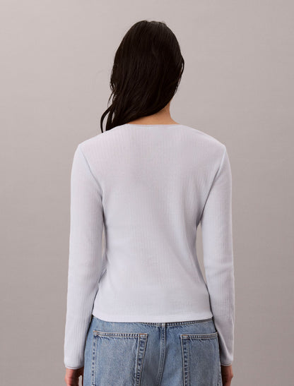 Calvin Klein Pointelle Knit Slim Tee