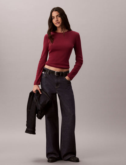 Calvin Klein Pointelle Knit Slim Tee