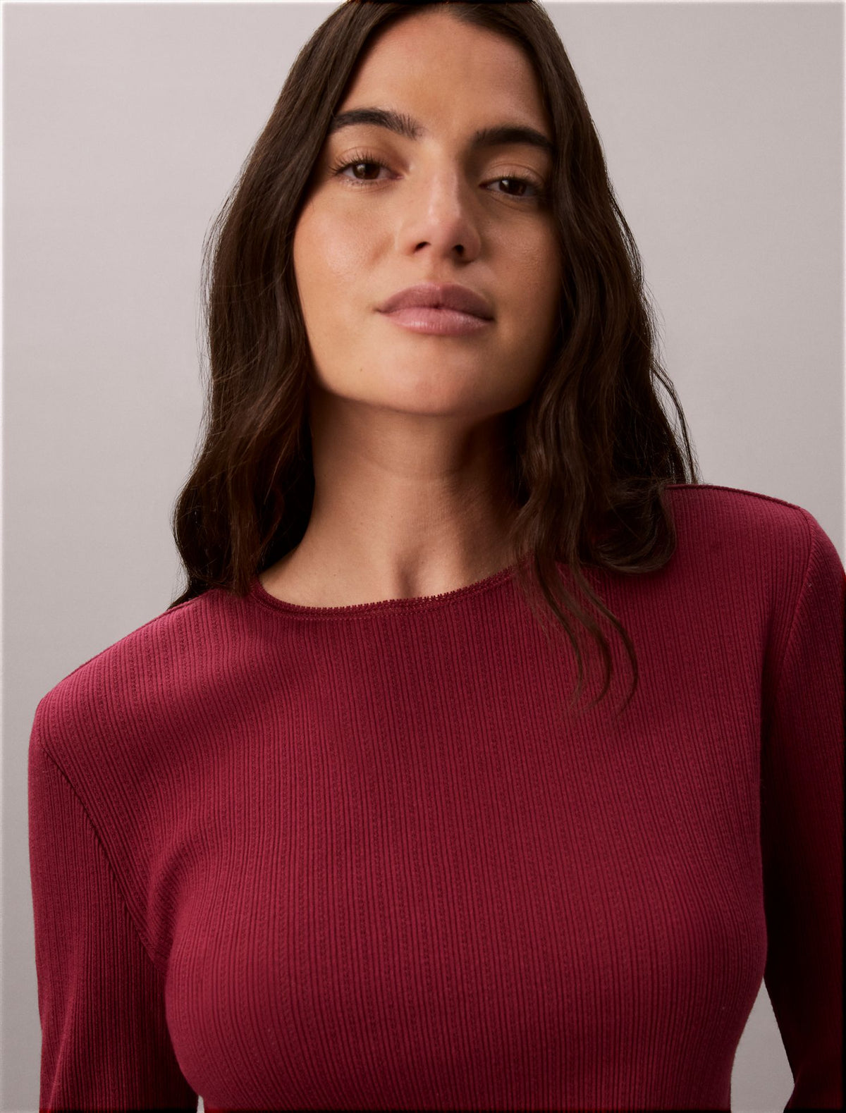 Calvin Klein Pointelle Knit Slim Tee