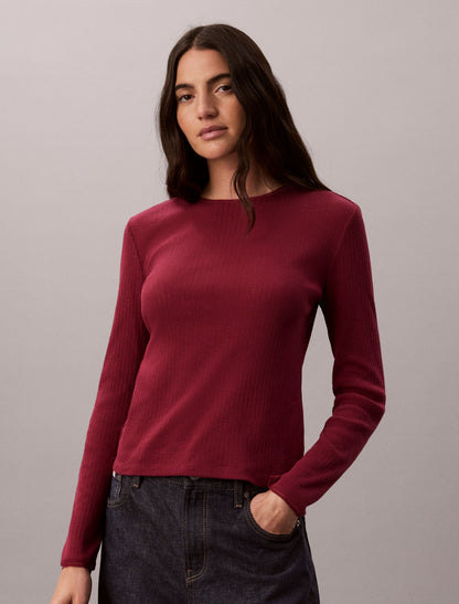 Calvin Klein Pointelle Knit Slim Tee