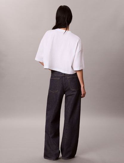Calvin Klein Denim Monologo Boxy T-Shirt
