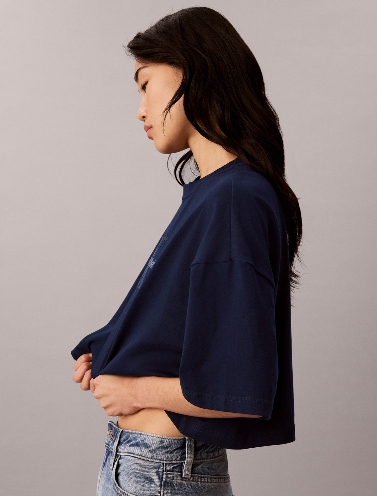 Calvin Klein Denim Monologo Boxy T-Shirt