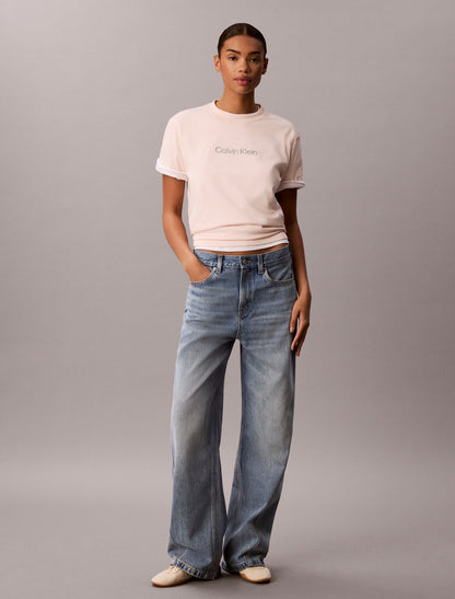 Calvin Klein Metallic Logo Boxy Tee