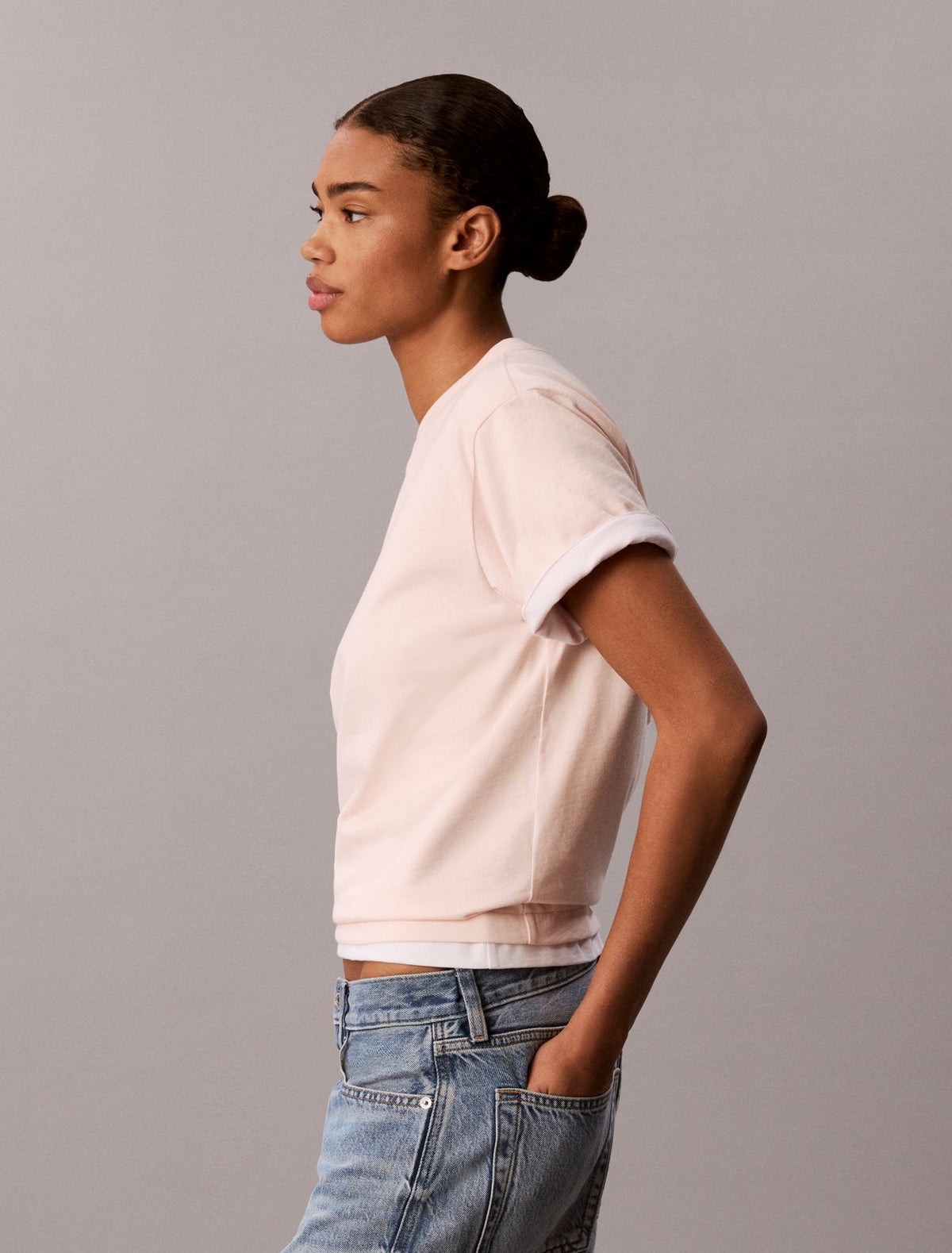 Calvin Klein Metallic Logo Boxy Tee