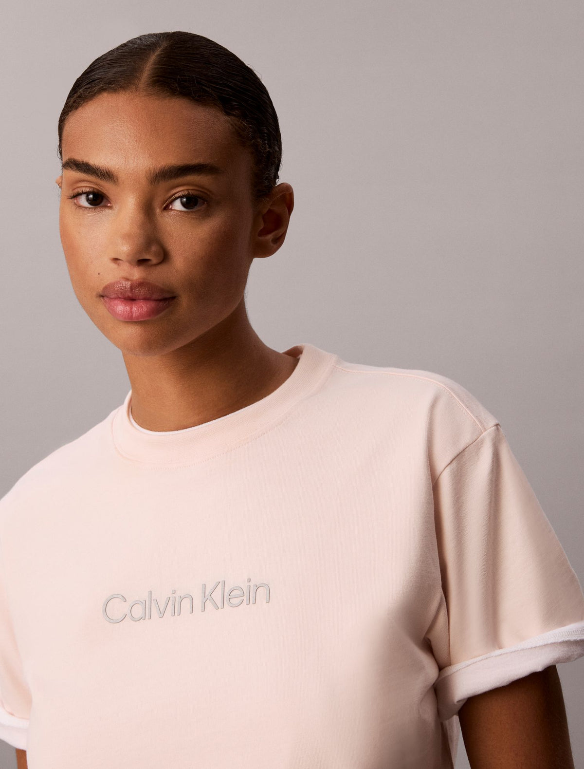 Calvin Klein Metallic Logo Boxy Tee