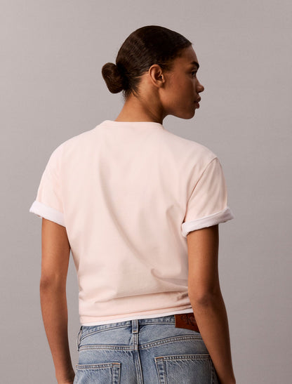 Calvin Klein Metallic Logo Boxy Tee