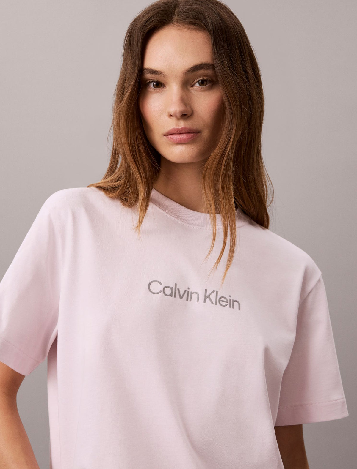 Calvin Klein Metallic Logo Boxy Tee