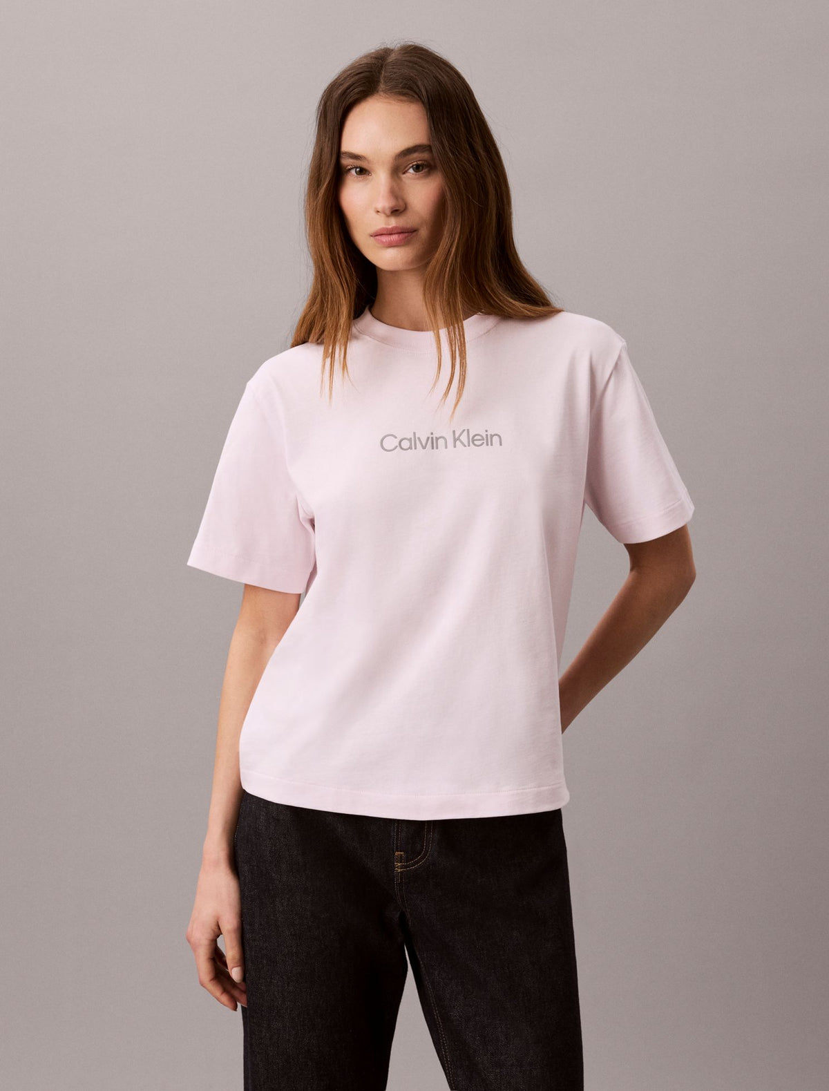 Calvin Klein Metallic Logo Boxy Tee