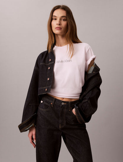 Calvin Klein Metallic Logo Boxy Tee