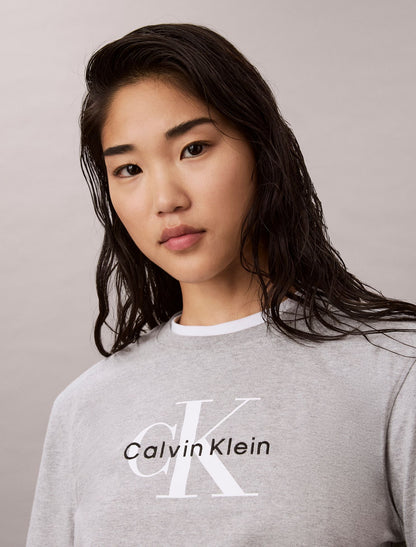 Calvin Klein Monologo Cropped Drawstring Tee
