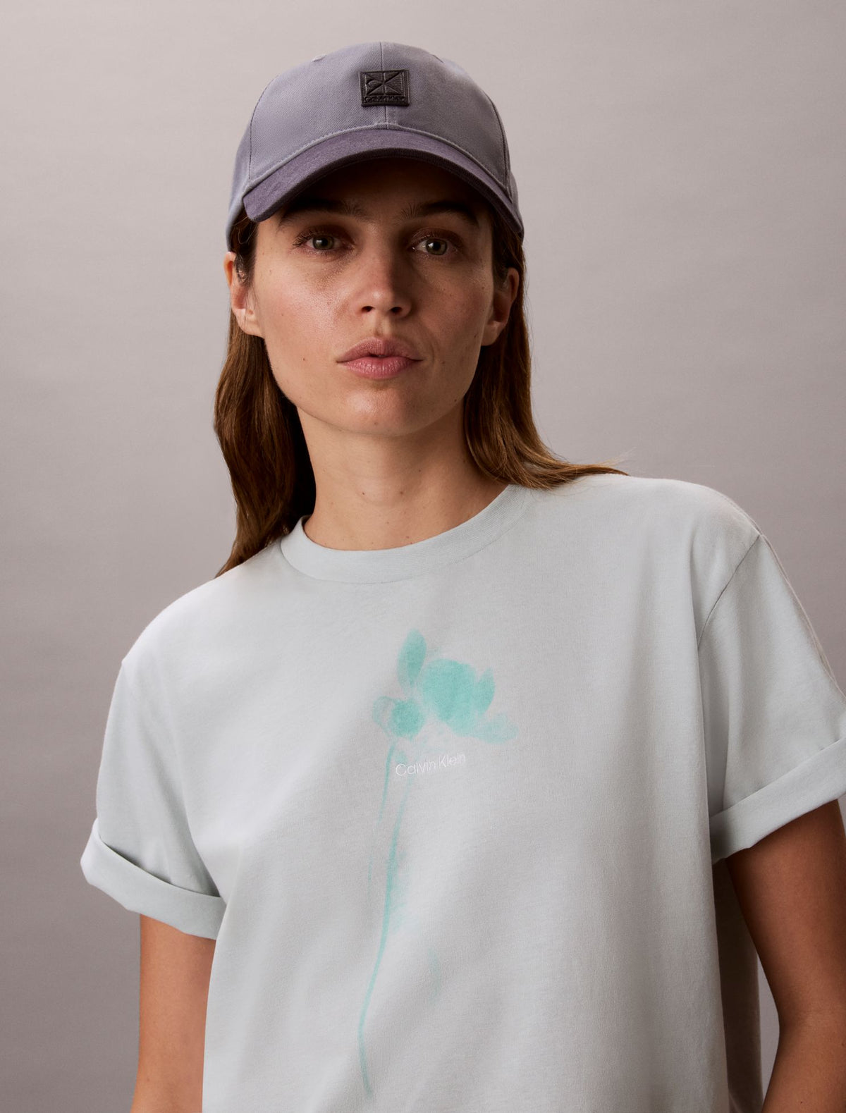 Calvin Klein Floral Logo Graphic Boxy T-Shirt