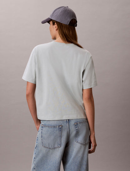 Calvin Klein Floral Logo Graphic Boxy T-Shirt