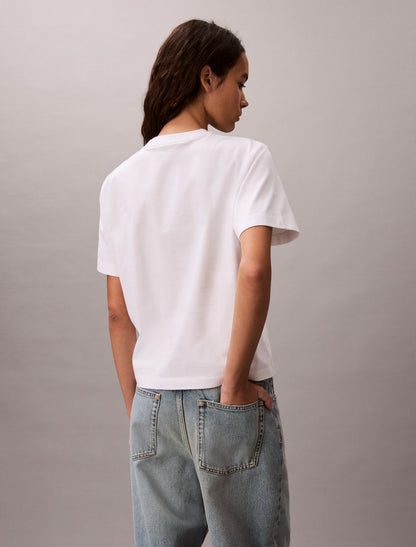 Calvin Klein Standard Logo Boxy Fit Crewneck T-Shirt