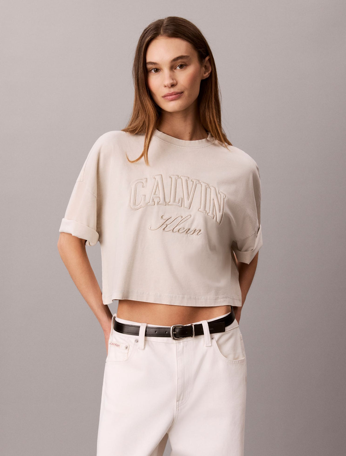 Calvin Klein Boxy Applique Logo Tee