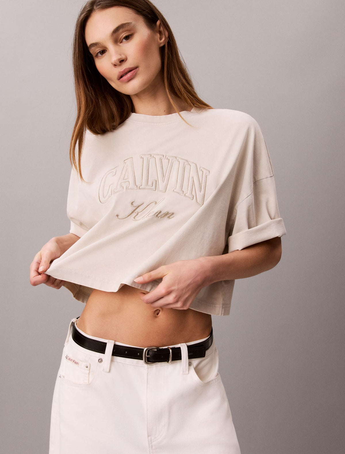 Calvin Klein Boxy Applique Logo Tee