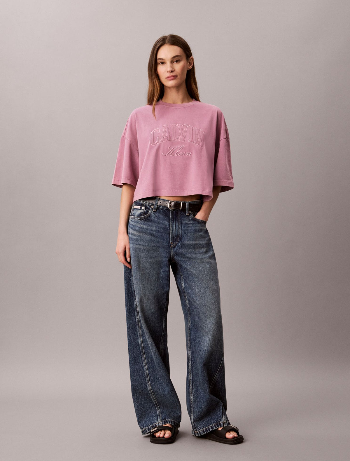 Calvin Klein Boxy Applique Logo Tee