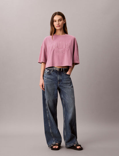 Calvin Klein Boxy Applique Logo Tee
