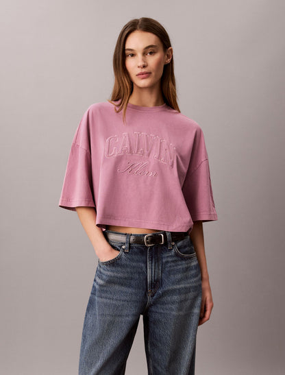 Calvin Klein Boxy Applique Logo Tee