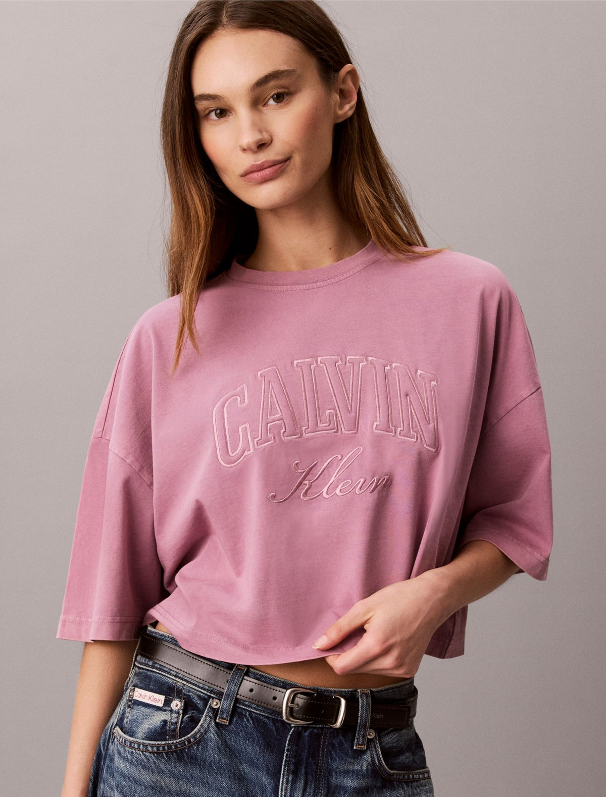 Calvin Klein Boxy Applique Logo Tee