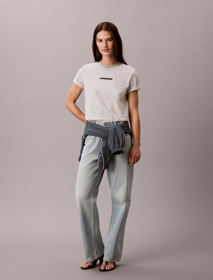 Calvin Klein Striped CK Logo Tee