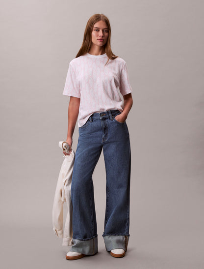 Calvin Klein Allover Monogram Boxy T-Shirt